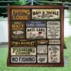 Fishing Quotes 3D Quilt  Quilt
